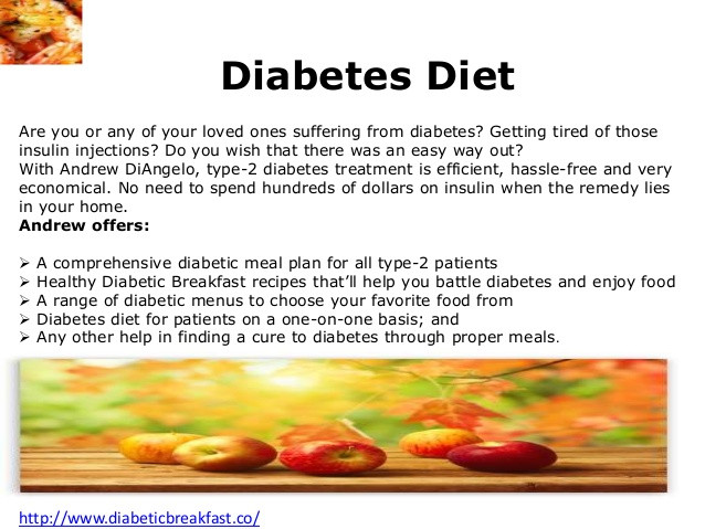 Diabetic Menus And Recipes
 Diabetic friendly breakfast