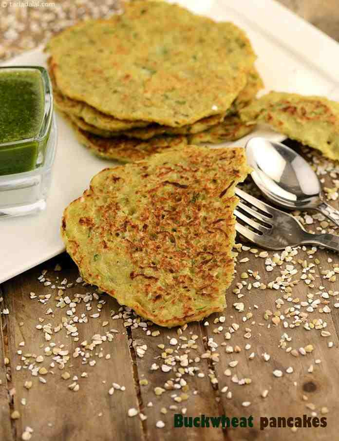 Diabetic Pancake Recipes
 Buckwheat Pancakes Kuttu Pancake Diabetic Snacks recipe