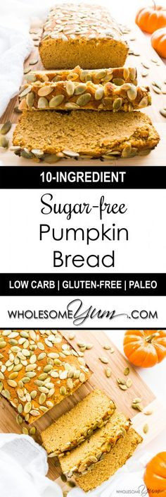 Diabetic Pumpkin Bread
 Sugar free Pumpkin Bread Low Carb Paleo This ultra