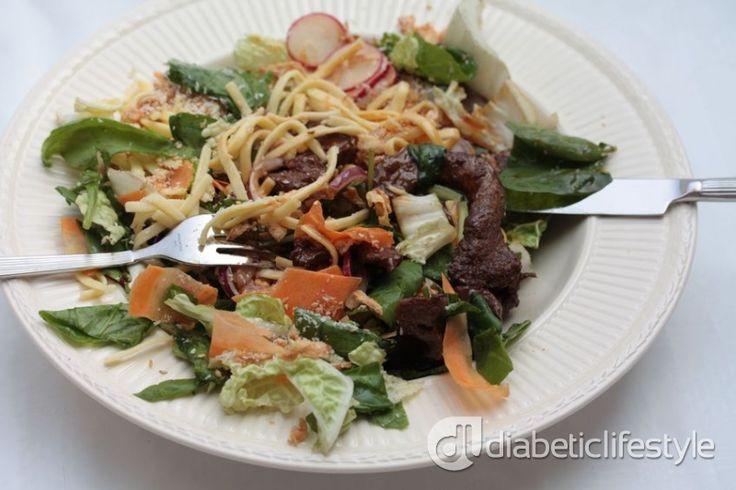 Diabetic Salad Recipes
 Diabetic Recipe Southeast Asian Beef and Noodle Salad