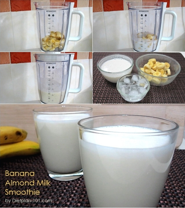 Diabetic Smoothies With Almond Milk
 Banana Almond Milk Smoothie Diabetic Recipe Diet Plan 101