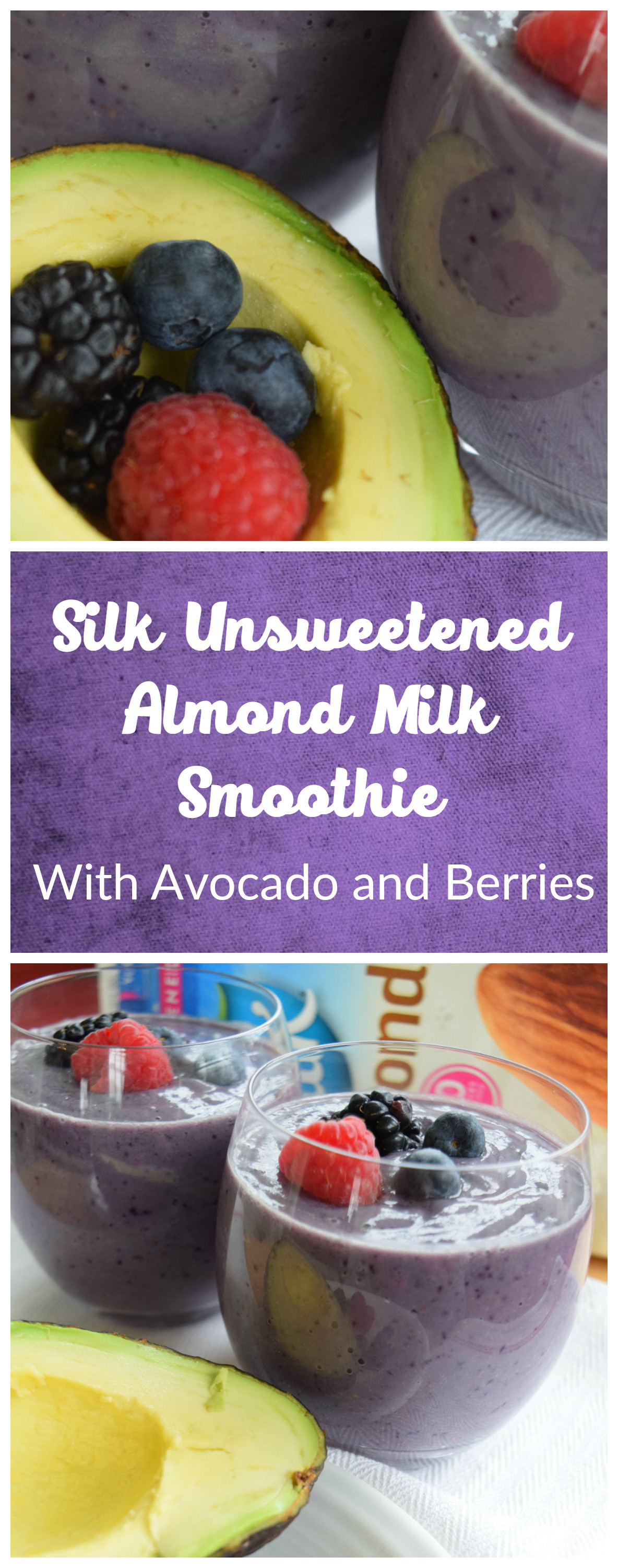 Diabetic Smoothies With Almond Milk
 Silk Dairy Free and Sugar Free Avocado Berry Almond Milk