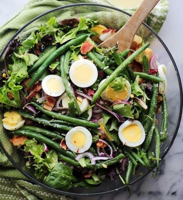 Different Easter Dinner Ideas
 Green Beans Egg Salad with Garlic Parmesan Vinaigrette