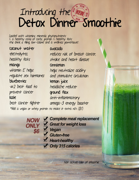 Dinner Smoothies For Weight Loss
 Detox Dinner Smoothie