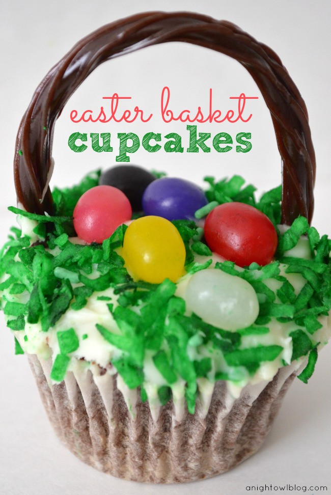 Easter Basket Cupcakes
 Easter Basket Cupcakes