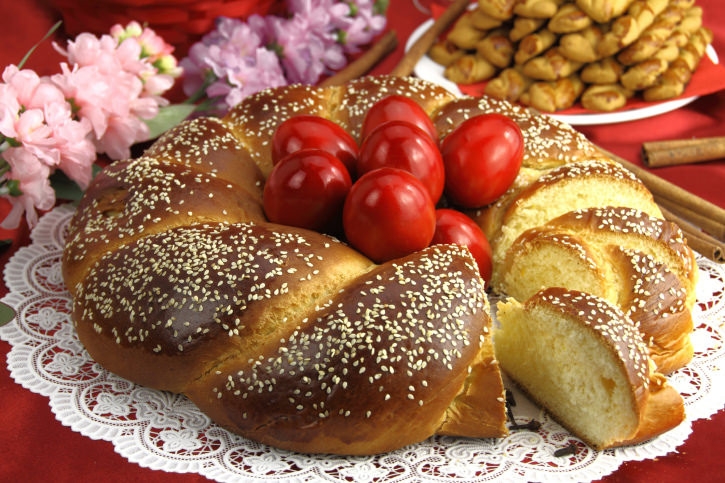 Easter Bread Greek
 Greek Easter Bread Recipe Tsourekia