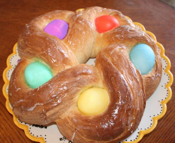 Easter Bread With Eggs
 Easter Egg Bread Recipe Food