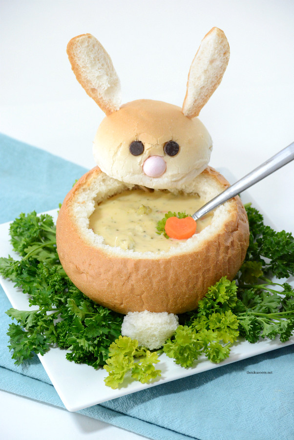 Easter Bunny Bread
 Bunny Bread Bowl for Soup Fun Crafts Kids