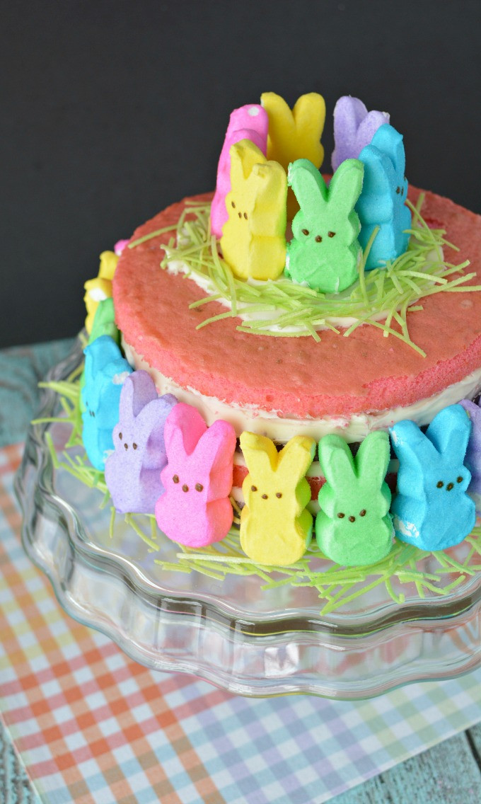 Easter Bunny Cake Recipe
 Bountiful Bunny Peep Easter Cake Recipe The Rebel Chick