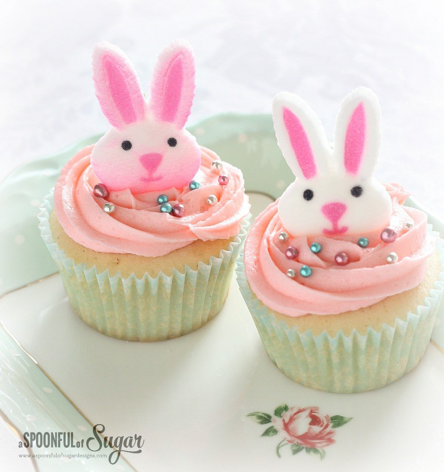 Easter Bunny Cupcakes
 Easter Cupcakes A Spoonful of Sugar