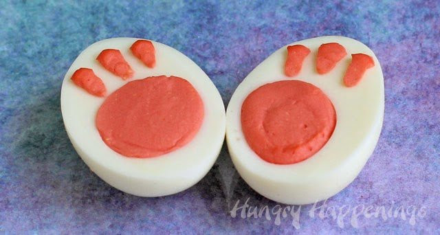 Easter Bunny Deviled Eggs
 Deviled Egg Bunny Feet A fun Easter Appetizer