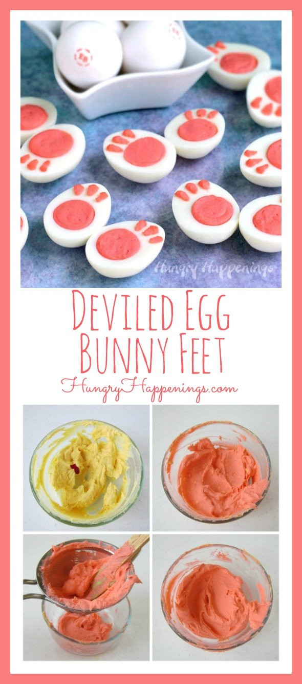 Easter Bunny Deviled Eggs
 Deviled Egg Bunny Feet A fun Easter Appetizer