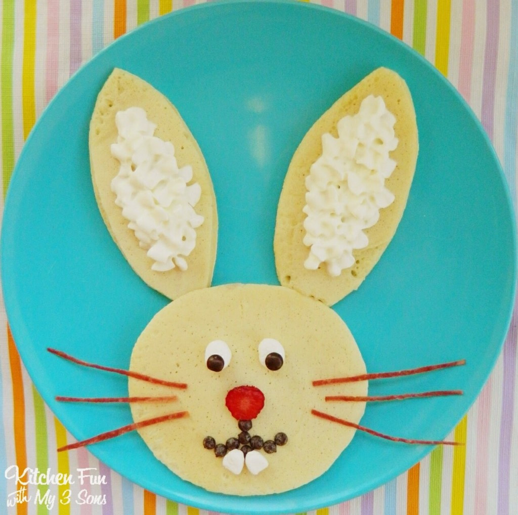 Easter Bunny Pancakes
 Easter Bunny Pancakes for Breakfast Kitchen Fun With My