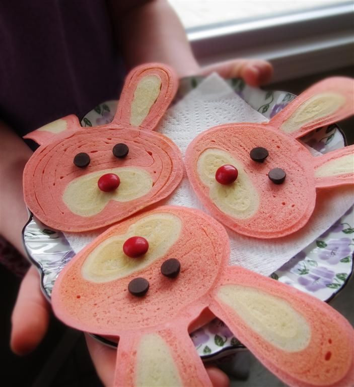 Easter Bunny Pancakes
 Bunny Pancakes Tutorial s and for