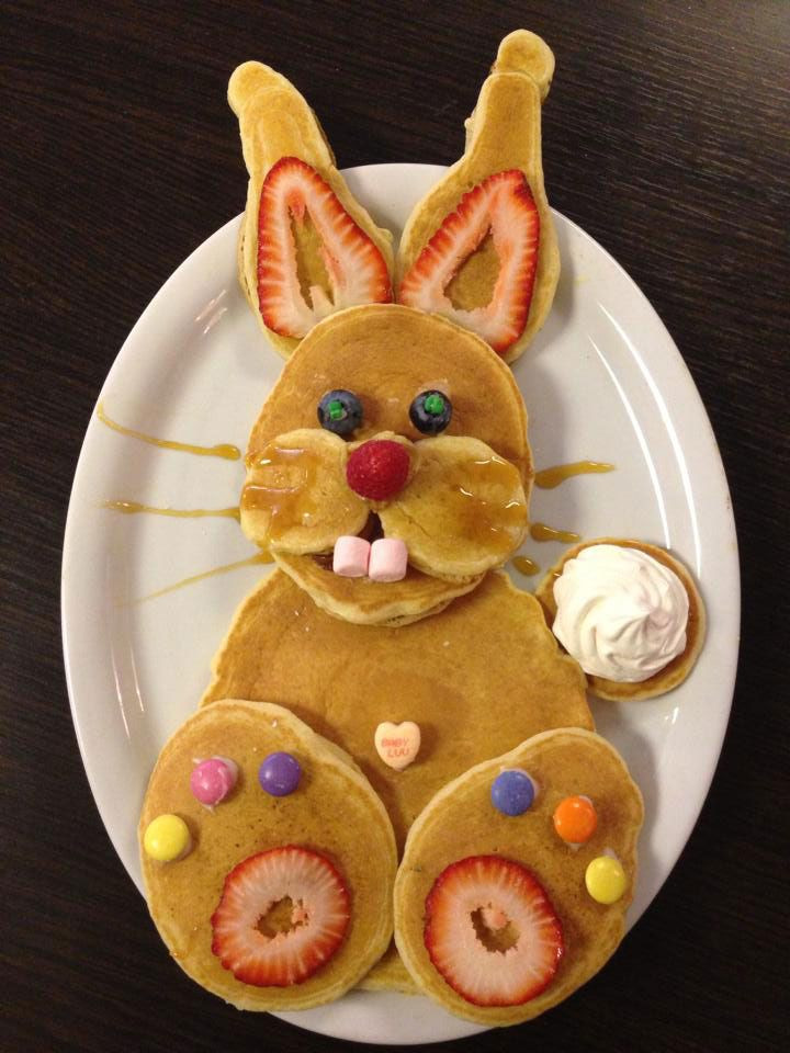 Easter Bunny Pancakes
 Pancake Recipes