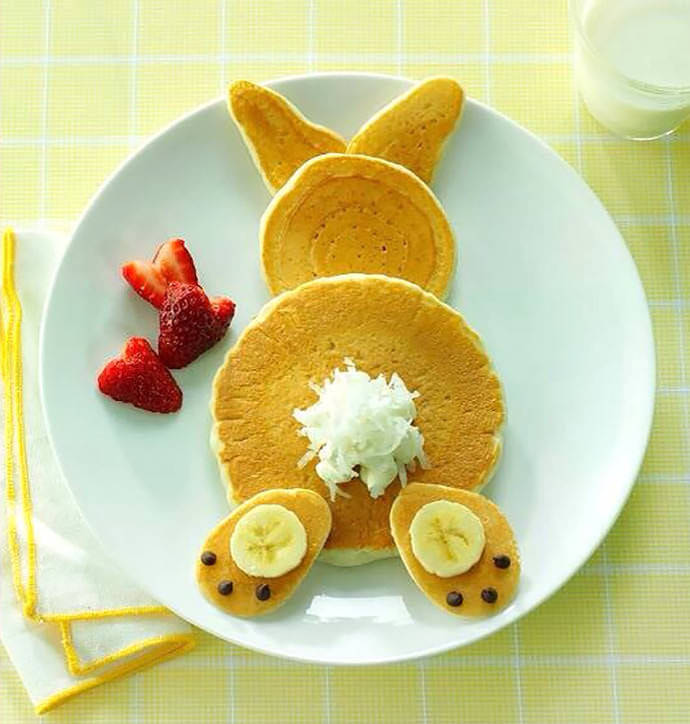 Easter Bunny Pancakes
 Easter Bunny Pancakes s and for