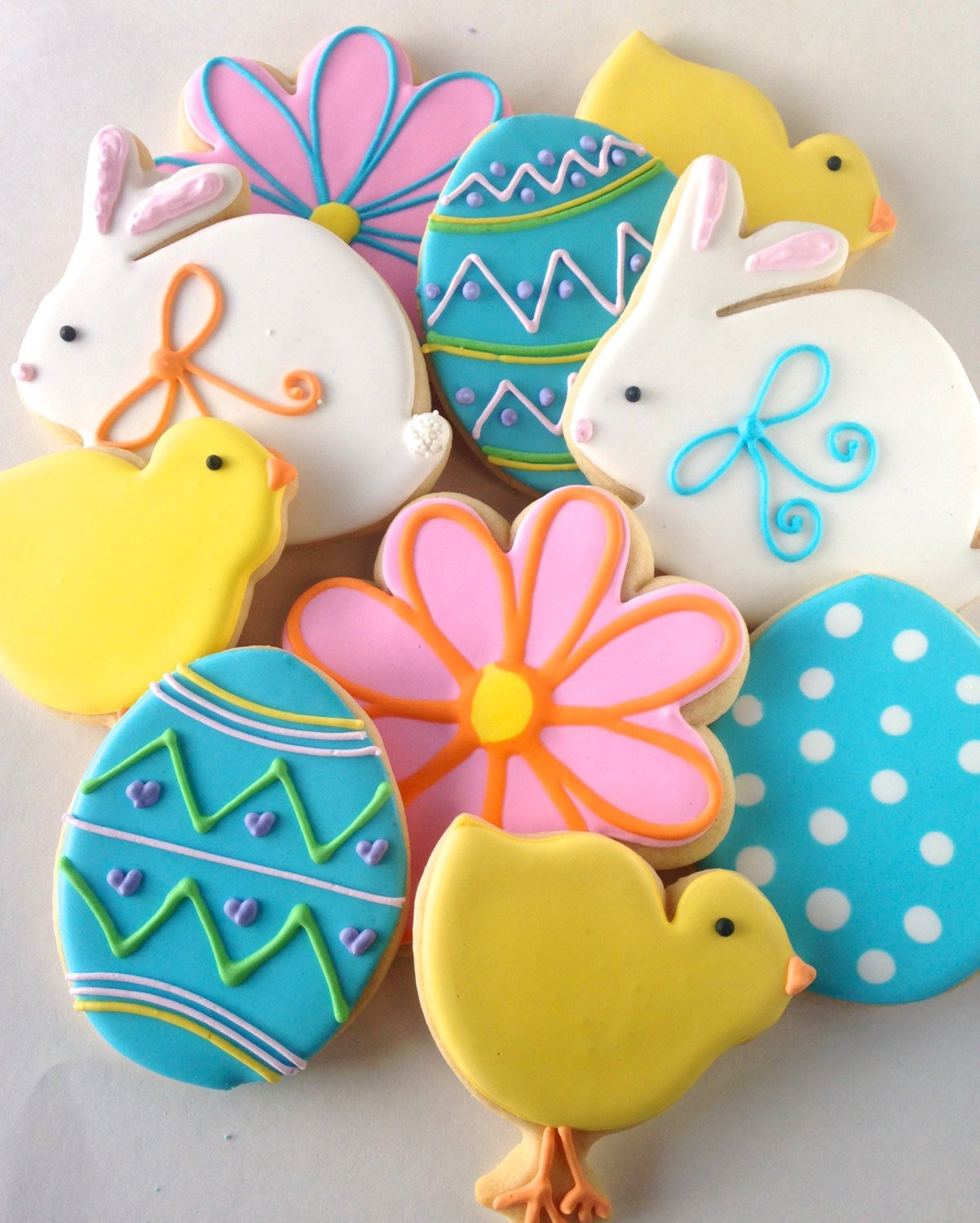 Easter Bunny Sugar Cookies
 Easter Bunny Chick Egg Sugar Cookies one dozen Easter Sweet