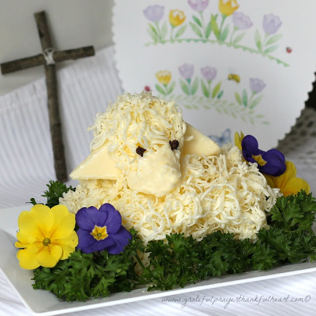 Easter Butter Lamb
 With a Grateful Prayer and a Thankful Heart Easter Butter