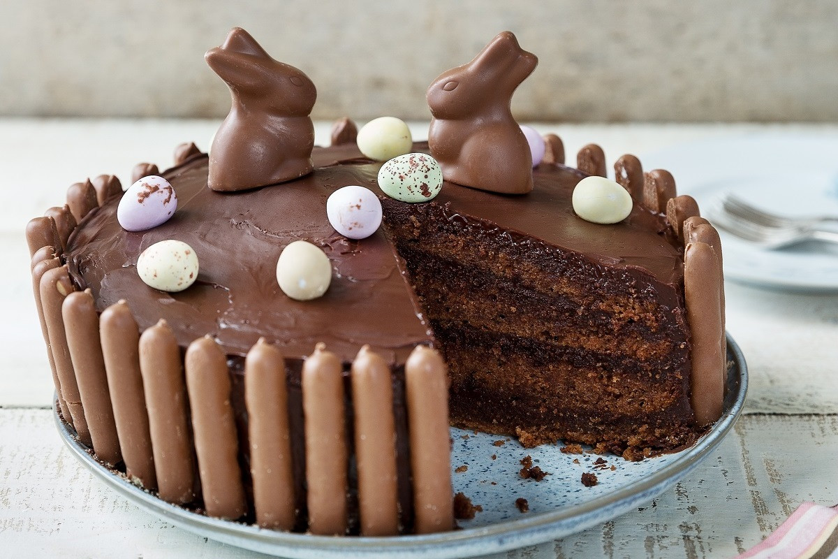 Easter Cake Recipe
 Chocolate Fudge Easter Cake Recipe