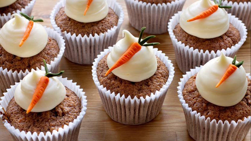 Easter Carrot Cake Cupcakes
 Carrot cake cupcakes recipe BBC Food