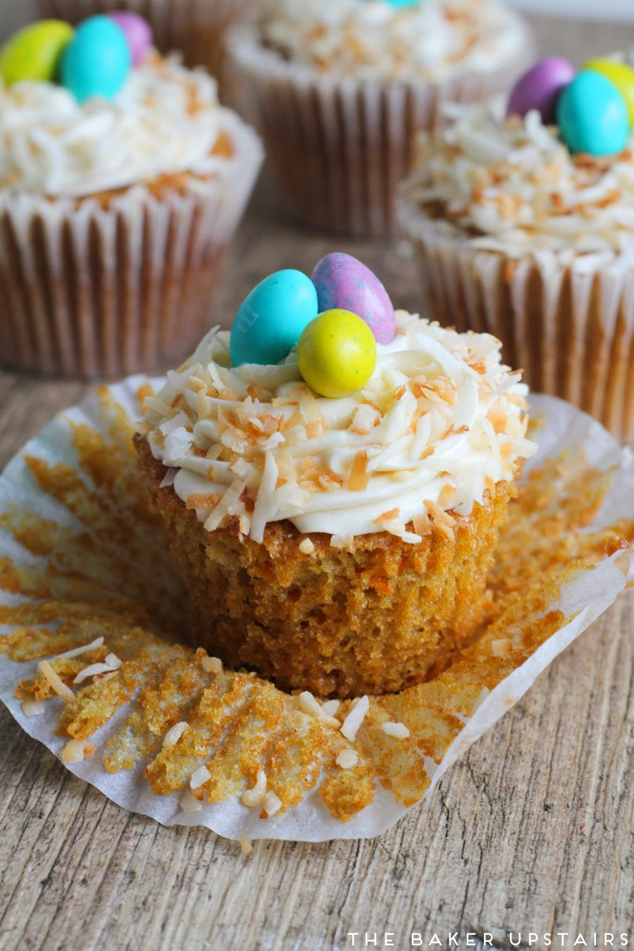 Easter Carrot Cake Cupcakes
 The Baker Upstairs Easter carrot cupcakes