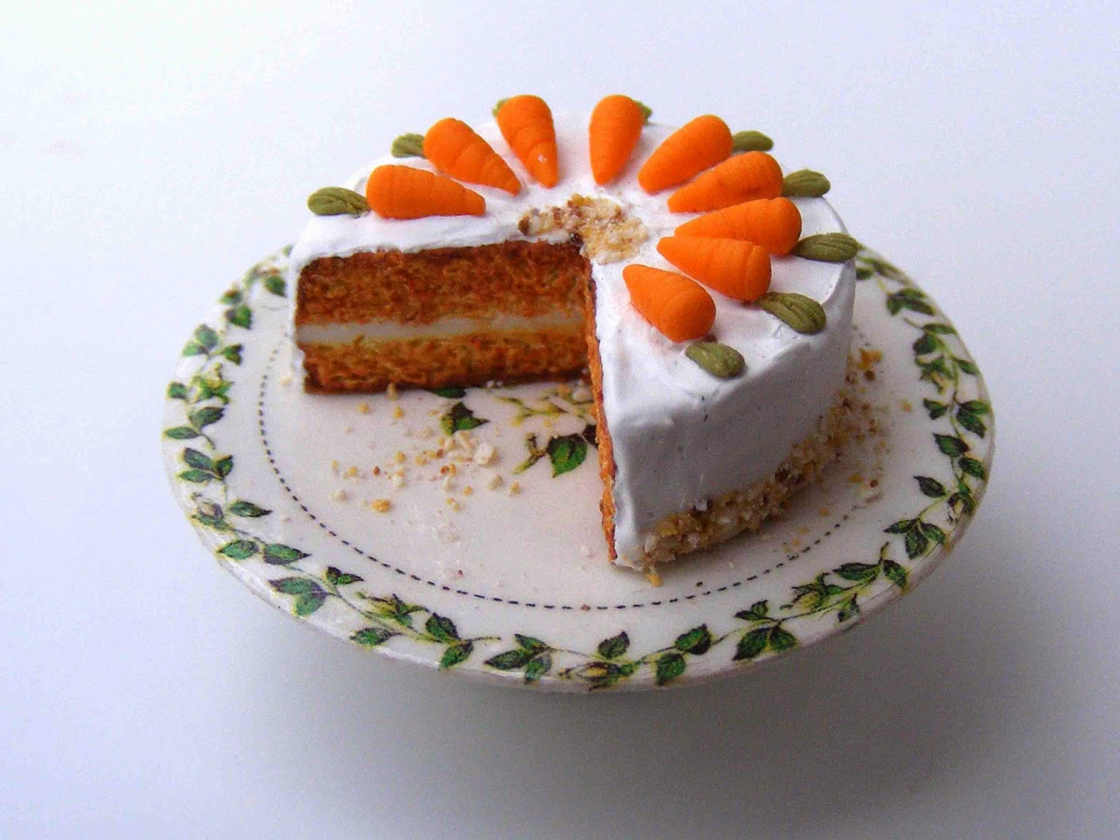 Easter Carrot Cake
 My tiny world Dollhouse miniatures Easter is ing