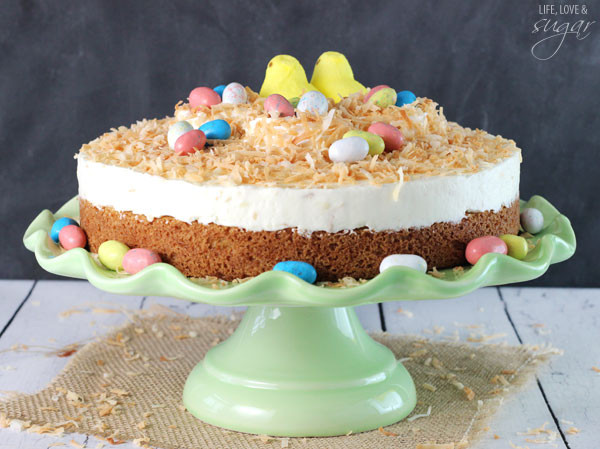 Easter Cheesecake Desserts
 No Bake Coconut Caramel Nest Cookies Life Love and Sugar