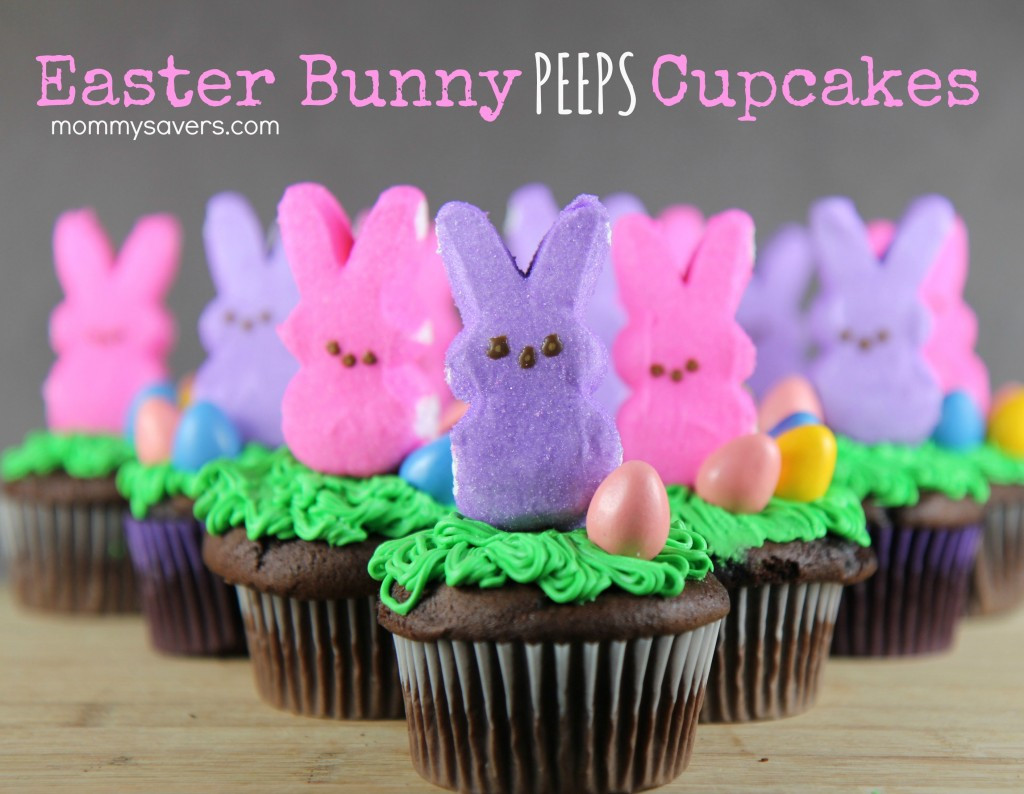 Easter Cupcakes With Peeps
 Easter Bunny Peeps Cupcakes Mommysavers