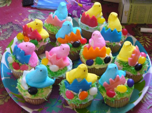 Easter Cupcakes With Peeps
 A Very Special Sunday Web Vomit—Easter Edition