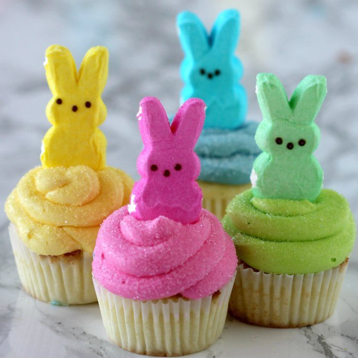 Easter Cupcakes With Peeps
 Peeps Cupcakes Easy Easter Cupcakes Easter Dessert Recipes