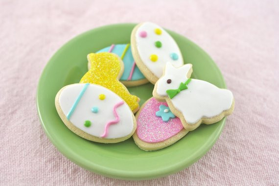 Easter Cut Out Cookies
 Easter Sugar Cookie Cut Outs Food for American Girl by