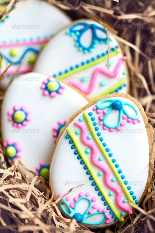 Easter Desserts 2019
 Easter cookies Ideas for sugar cookie decoration Stock