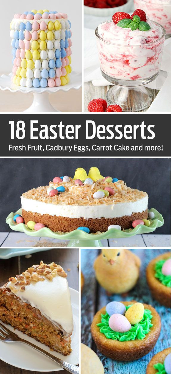 Easter Desserts Easy
 18 Fun Easter Desserts everything from easy no bake