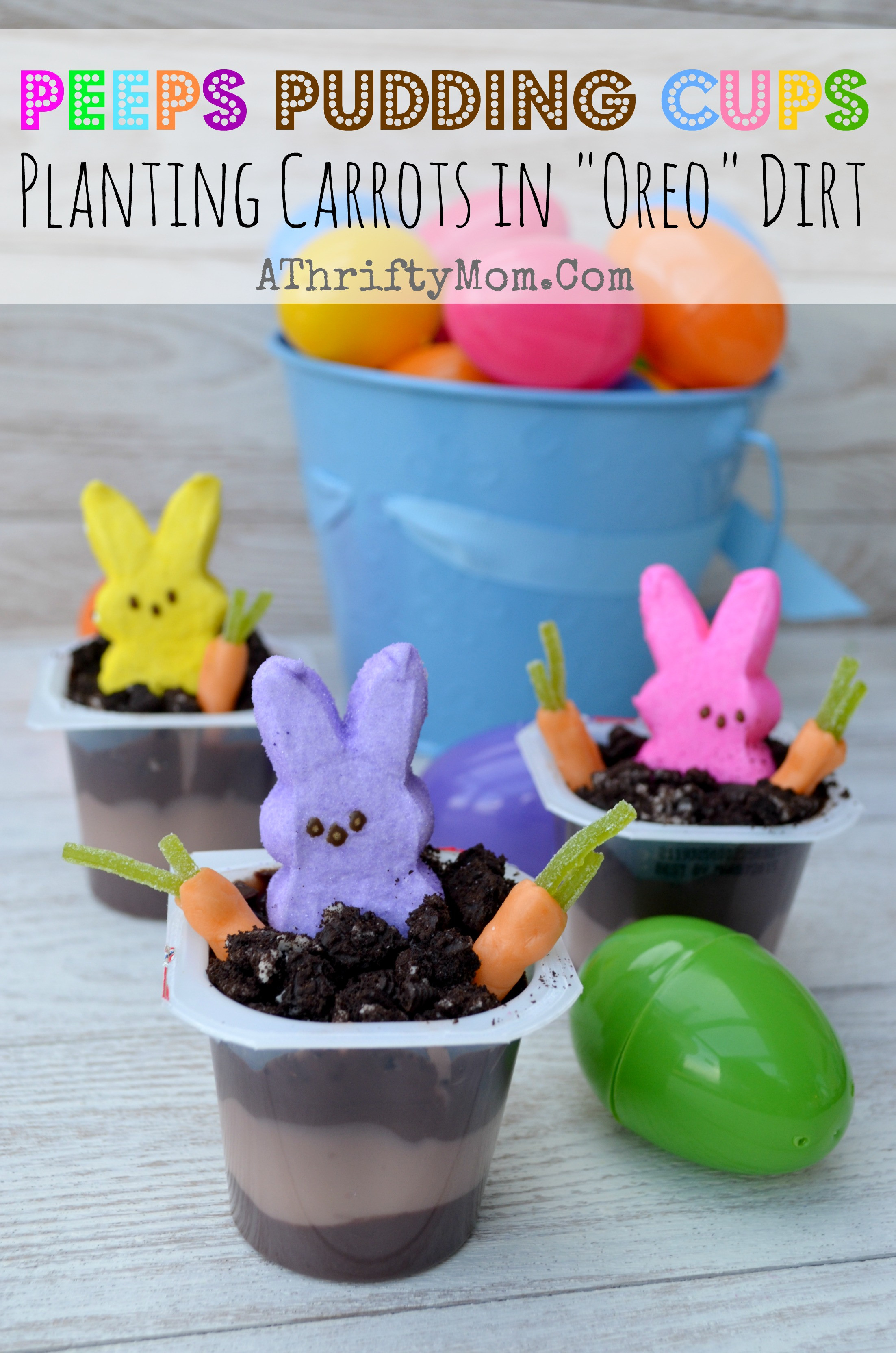 Easter Desserts For Kids
 Peeps Pudding Cups Planting Carrots In "OREO" Dirt