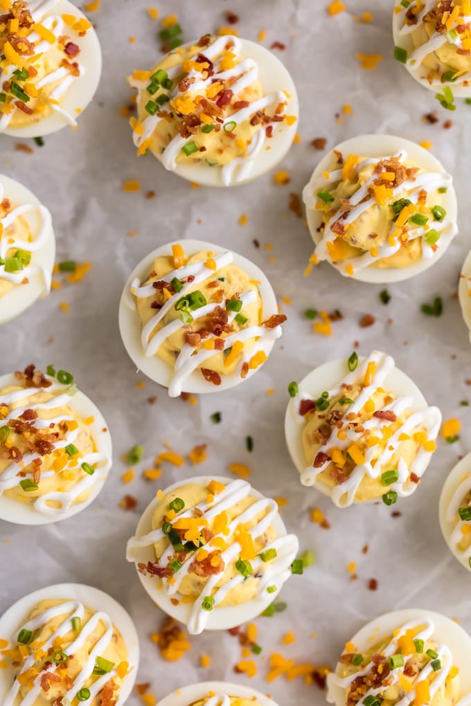 Easter Deviled Eggs Recipe
 Deviled Egg Recipe Loaded Deviled Eggs The Cookie Rookie