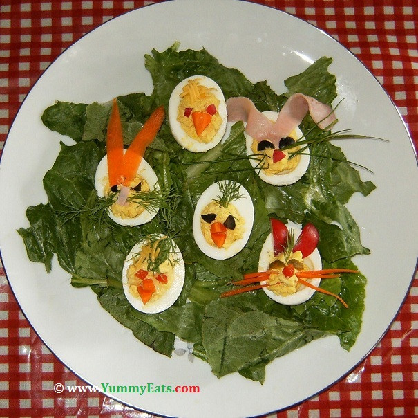 Easter Deviled Eggs Recipe
 Easter Deviled Eggs Recipe "Funky Bunnies Cute Chicks