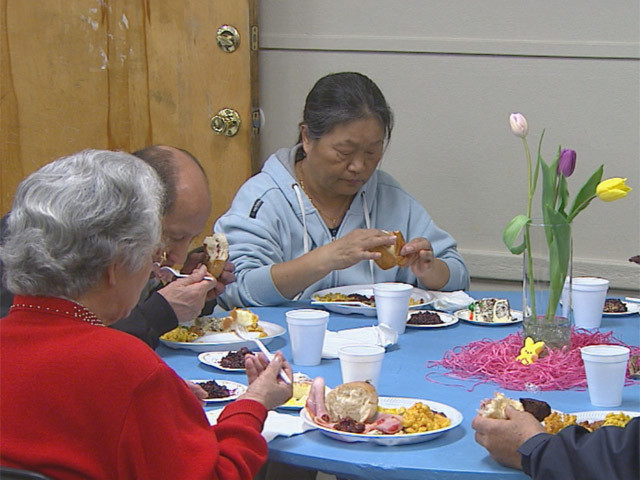 Easter Dinner Boston
 Rescue Mission Serves Easter Dinner To Homeless CBS Denver