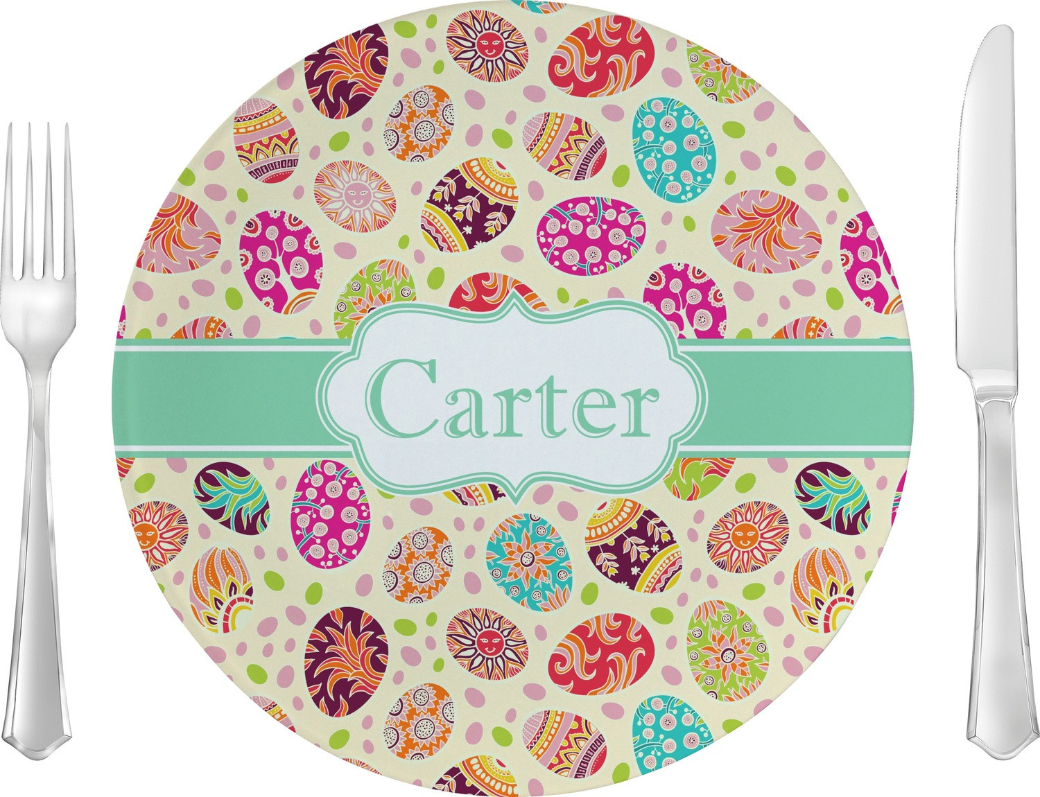 Easter Dinner Plates
 Easter Eggs Dinner Plate Personalized YouCustomizeIt