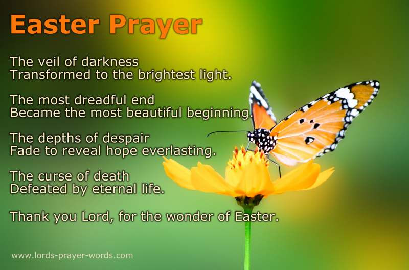 Easter Dinner Prayer Catholic
 8 Easter Prayers and Blessings Poem & Quotes