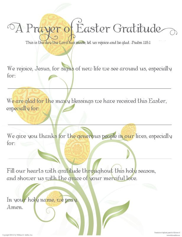 Easter Dinner Prayer Catholic
 A Prayer of Easter Gratitude Catholic Easter Prayer