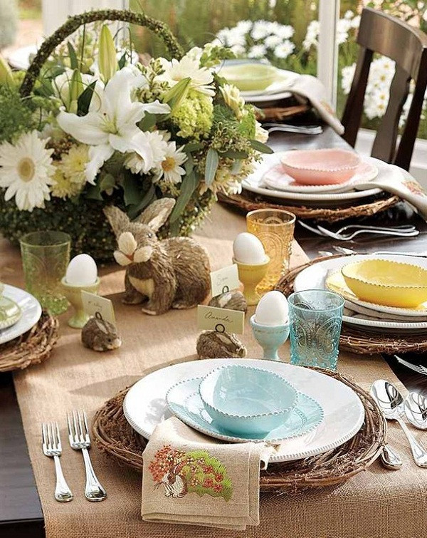 Easter Dinner Table Decorations
 20 Stylish and unique Easter dinner table decorations