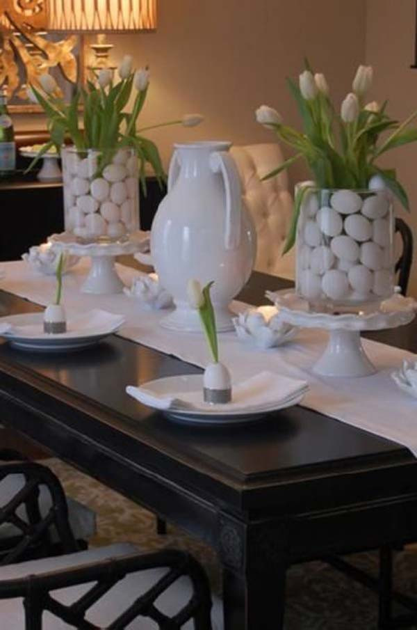 Easter Dinner Table Decorations
 Top 47 Lovely and Easy to Make Easter Tablescapes