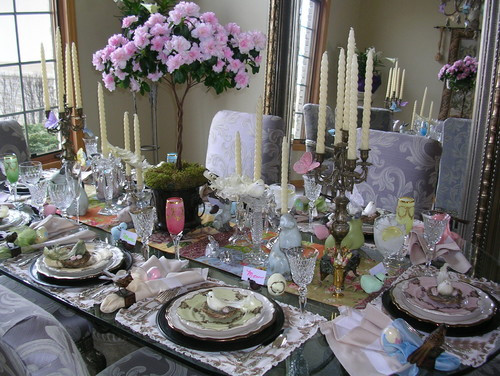 Easter Dinner Table Settings
 Easter Dinner Table Settings