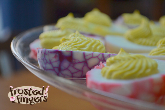 Easter Dyed Deviled Eggs
 18 Plus Easy Easter Recipes and Menu Helps