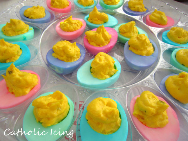 Easter Dyed Deviled Eggs
 How to Make Colored Deviled Eggs for Easter