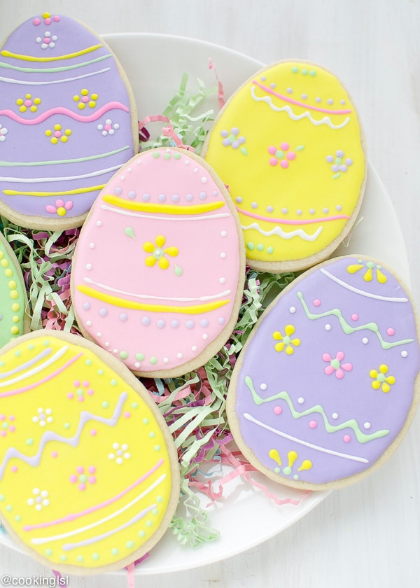 Easter Egg Sugar Cookies
 Easter Egg Sugar Cookies With Royal Icing