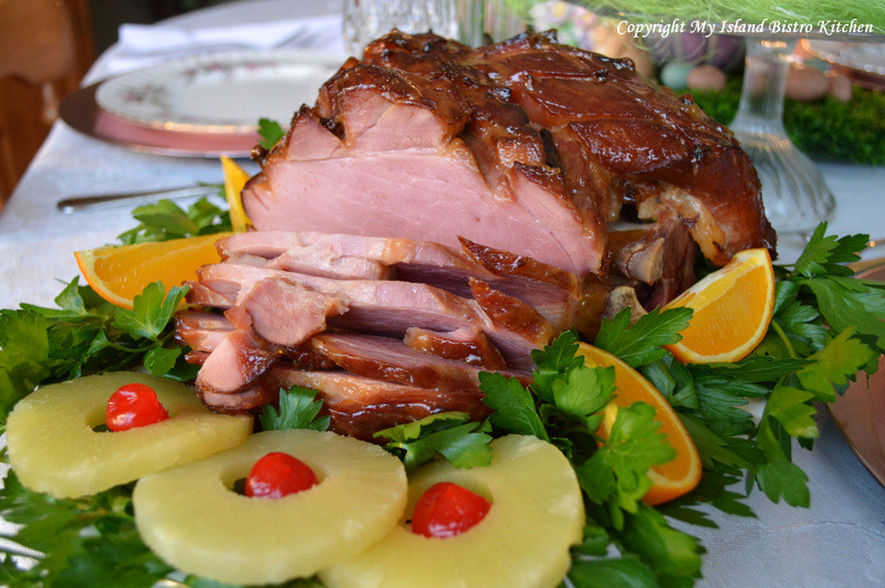 Easter Ham Dinner
 Baked Glazed Ham for Easter Dinner My Island Bistro Kitchen