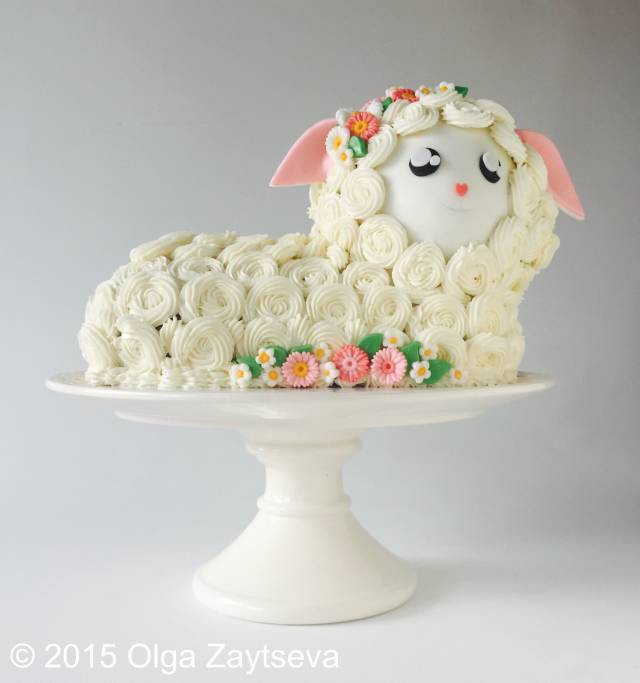Easter Lamb Cake
 Cakes from Wilton Lamb mold pan 1 How to make an Easter
