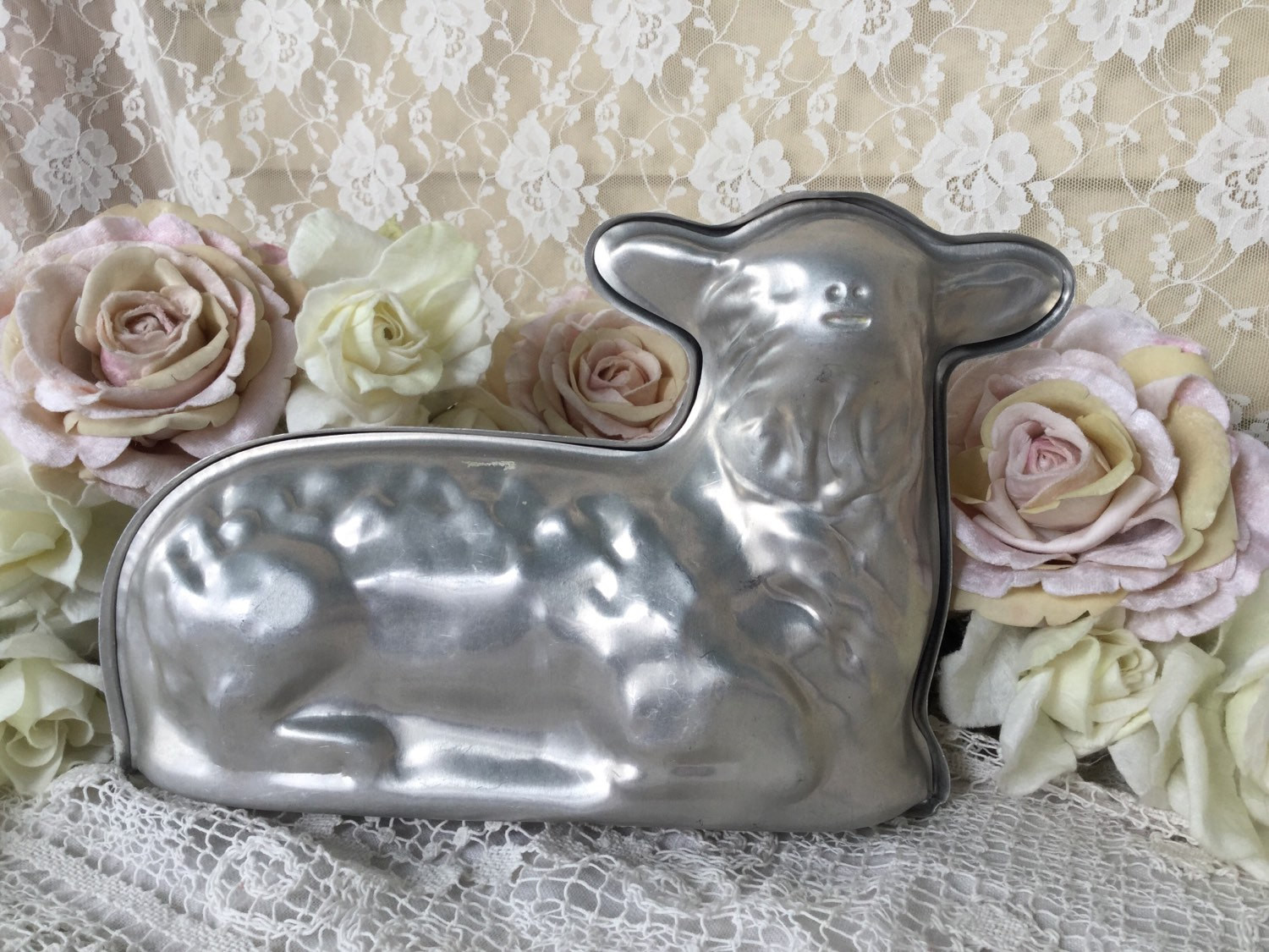 Easter Lamb Cake Mold
 Easter Lamb Cake Pan mold Vintage Lambie Cake 2 part cake