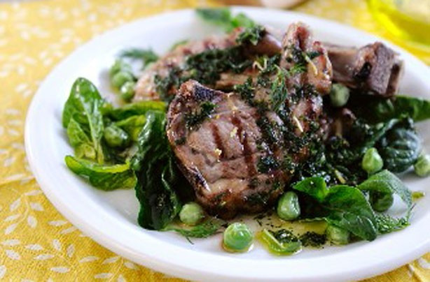 Easter Lamb Recipes
 Easter lamb recipes Lamb chops with pea mint salad